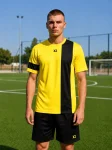 Футбольна форма X2 League (футболка+шорти), розмір L (жовтий/чорний)