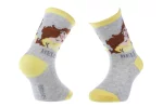 Шкарпетки PRINCESS BELLE сірий, жовтий Діт 19-22, арт.43891047-4