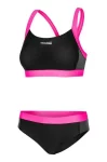 Купальник роздільний для жінок Aqua Speed NAOMI 7108 чорний, рожевий Жін 34