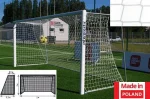 Футбольна сітка 5х2м. (Юніорська) "PoldanNet" Польща, шнур - 4,5 мм.(White)/шт.