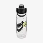 Пляшка Nike TR RENEW RECHARGE CHUG BOTTLE 24 OZ графічний прозорий, чорний Уні 709 мл