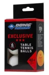 М'ячі для настільного тенісу (6 шт) Donic-Schildkrot 3*-Star Avantgarde (EXCLUSIVE), white