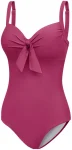 Купальник закритий для жінок Aqua Speed ELENA 61190 малиновий Жін 38