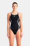 Купальник закритий для жінок Arena PRO_FILE SWIMSUIT SOLID чорний, білий Жін 40