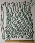 Баскетбольна сітка, шнур діаметром 5,5 мм. (стандартна) біла з зеленим відтінком 10126