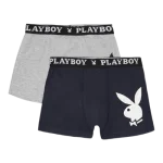 Набір з 2 труси-боксери Playboy ANNYA PLAYBOY BOXERSHORT сірий, синій Чол S