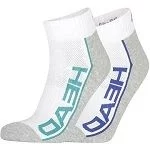 Шкарпетки Head PERFORMANCE QUARTER 2P UNISEX білий, сірий, мультиколор Уні 39-42
