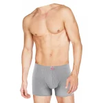 Труси-боксери Kappa Boxer Uomo Elastico Ric. c/etichetta Logo сірий Чол M