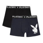 Набір з 2 труси-боксери Playboy ANNYA PLAYBOY BOXERSHORT чорний, синій Чол XL