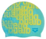 Шапочка для плавання Arena PRINT JR блакитний, жовтий Діт OFSM