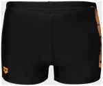 Плавки-шорти для чоловіків Arena BRIGHT GLARE SWIM SHORT чорний, помаранчевий Чол 90