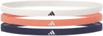 Пов'язки на голову Adidas Hairbands 3pk сірий, кораловий, синій Жін One Size