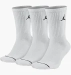 Шкарпетки Nike U J ED CUSH POLY CREW 3PR 144 білий Уні 34-38