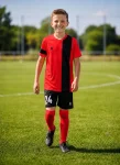 Дитяча футбольна форма X2 League (футболка+шорти), розмір L (червоний/чорний)