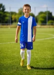 Дитяча футбольна форма X2 League (футболка+шорти), розмір L (синій/білий)
