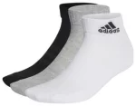 Шкарпетки Adidas C SPW ANK 3P білий, чорний, сірий Уні XL (46-48)