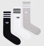 Шкарпетки Adidas HIGH CREW SOCK білий, сірий, чорний Уні M (40-42)