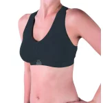 Топ спорт Kappa Reggiseno Sporty c/etichetta logo антрацит Жін S/M