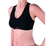 Топ спорт Kappa Reggiseno Sporty c/etichetta logo чорний Жін S/M