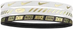 Пов'язка на голову Nike W HEADBANDS 3.0 3 PK METALLIC білий, чорний Уні One Size