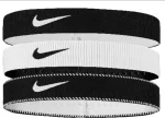 Пов'язка на голову Nike Flex Classic 3PK чорний, білий Уні One Size (N.101.1932.036.OS)