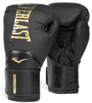 Боксерські рукавиці Everlast ELITE 2 BOXING GLOVES чорний, золотий Уні 12 унцій