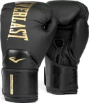 Боксерські рукавиці Everlast ELITE 2 BOXING GLOVES чорний, золотий 14 унцій (P00003272)