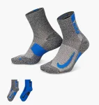 Шкарпетки Nike U NK MLTPLIER ANKLE 2PR - 144 сірий, синій Уні 38-42