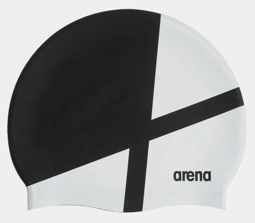 Шапка для плавання Arena ICONS TEAM STRIPE CAP білий, чорний Уні OFSM (001463-125)