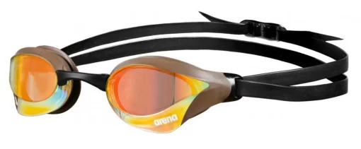Окуляри для плавання Arena COBRA CORE SWIPE MIRROR жовтий, мідно-шоколадний Уні OSFM