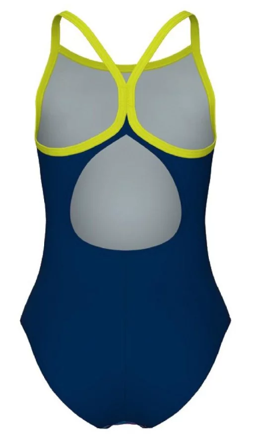Купальник Arena DALY SWIMSUIT LIGHT DROP BACK лайм, синій, білий, рожевий Діт 128 см