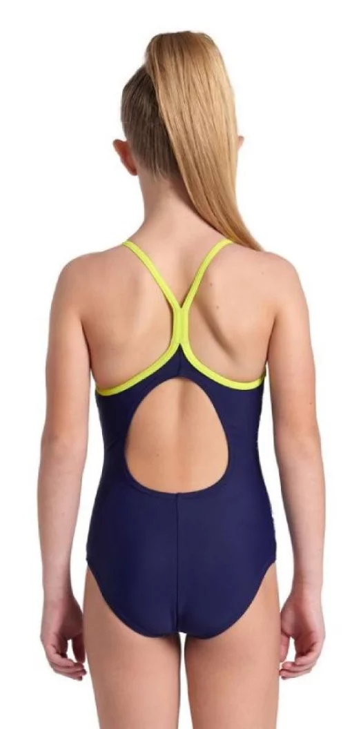 Купальник Arena DALY SWIMSUIT LIGHT DROP BACK лайм, синій, білий, рожевий Діт 128 см
