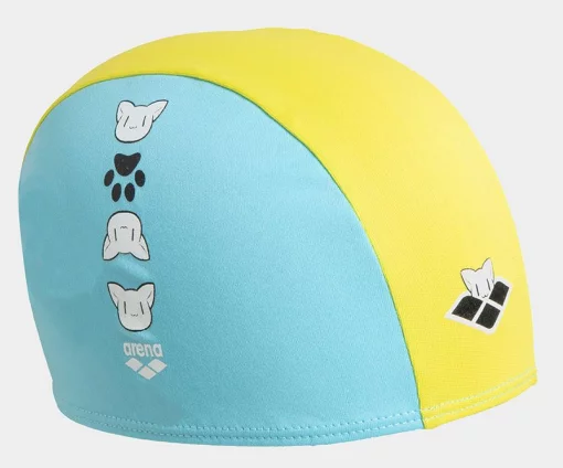 Шапка для плавання Arena FRIENDS KIDS POLYESTER CAP жовий, блакитний Діт OSFM