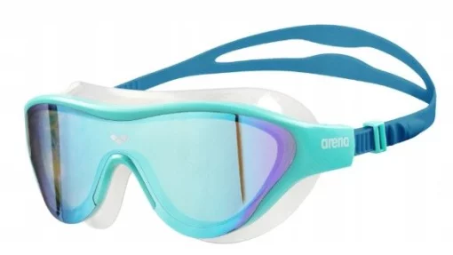 Окуляри для плавання Arena THE ONE MASK MIRROR бірюзовий, синій, білий OSFM (004308-107)