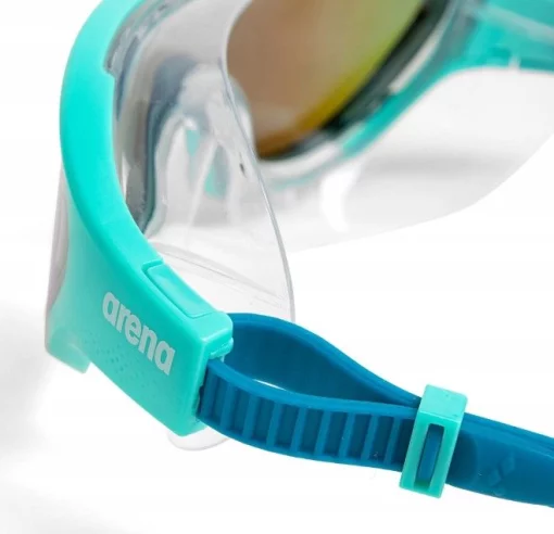 Окуляри для плавання Arena THE ONE MASK MIRROR бірюзовий, синій, білий OSFM (004308-107)
