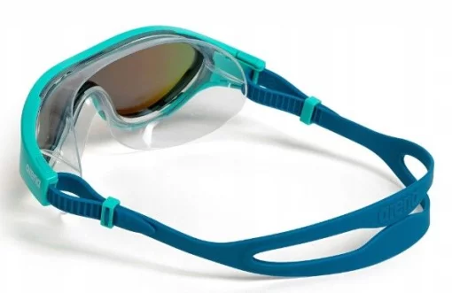 Окуляри для плавання Arena THE ONE MASK MIRROR бірюзовий, синій, білий OSFM (004308-107)