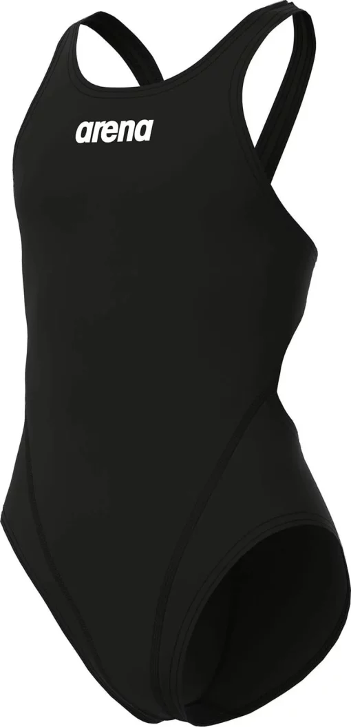 Купальник закритий для дівчат Arena TEAM SWIMSUIT SWIM TECH SOLID чорний Діт 128 см