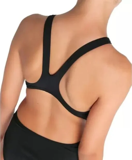 Купальник закритий для дівчат Arena TEAM SWIMSUIT SWIM TECH SOLID чорний Діт 116 см