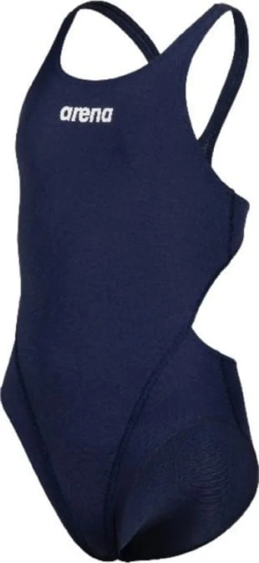 Купальник закритий для дівчат Arena TEAM SWIMSUIT SWIM TECH SOLID темно-синій дитячий 140 см (004764-750)