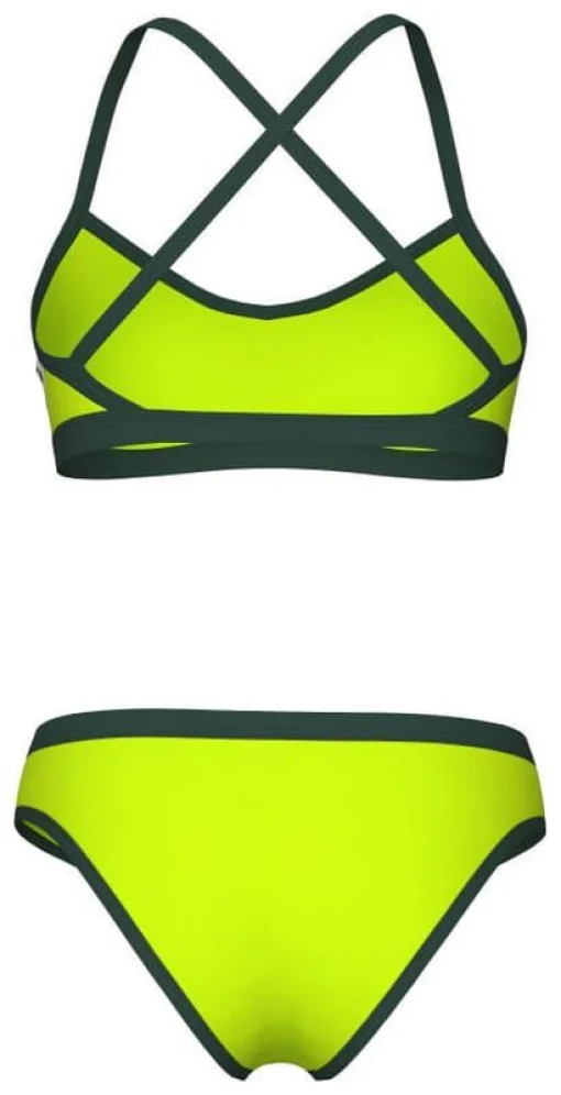 Купальник роздільний для жінок Arena ICONS BIKINI CROSS BACK SOLID салатовий Жін 38