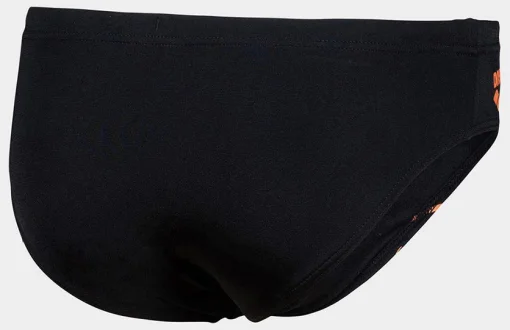 Плавки-сліпи для хлопців Arena SWIM BRIEFS GRAPHIC чорний, помаранчевий Діт