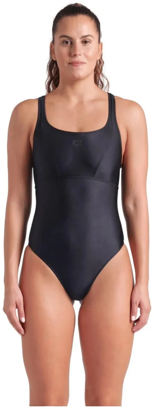 Купальник закритий для жінок Arena SOLID SWIMSUIT CONTROL PRO BAC чорний 46 (005910-501)