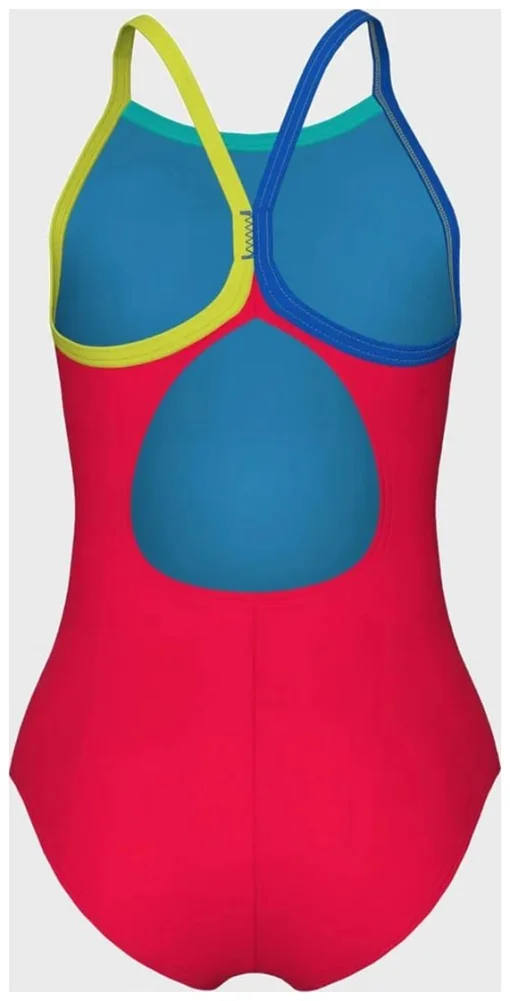 Купальник закритий для дівчат Arena SWIMSUIT LIGHT DROP SOLID червоний Діт 116 см