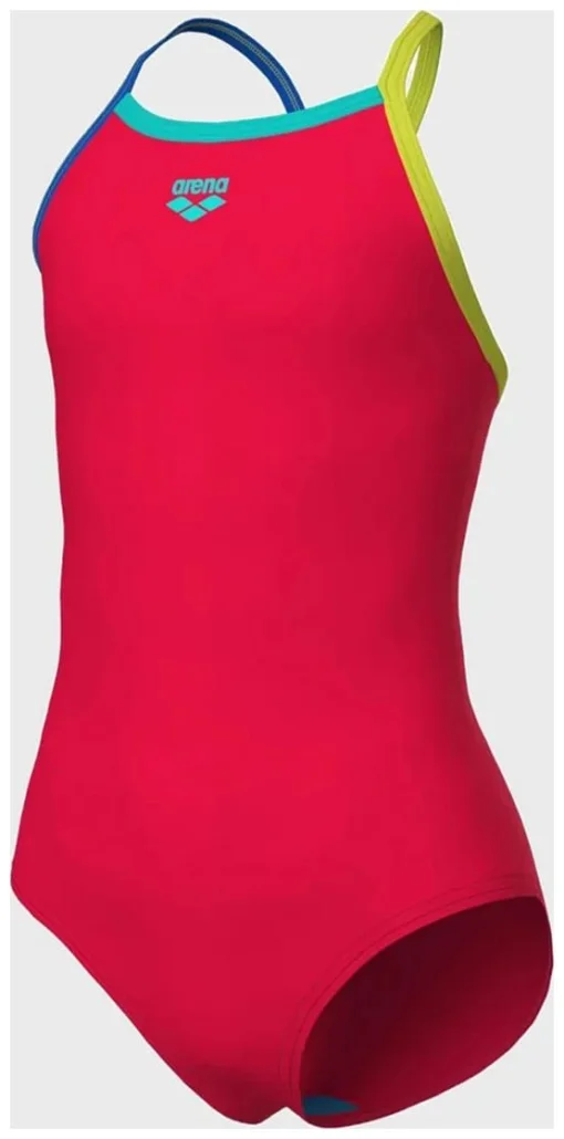 Купальник закритий для дівчат Arena SWIMSUIT LIGHT DROP SOLID червоний Діт 116 см