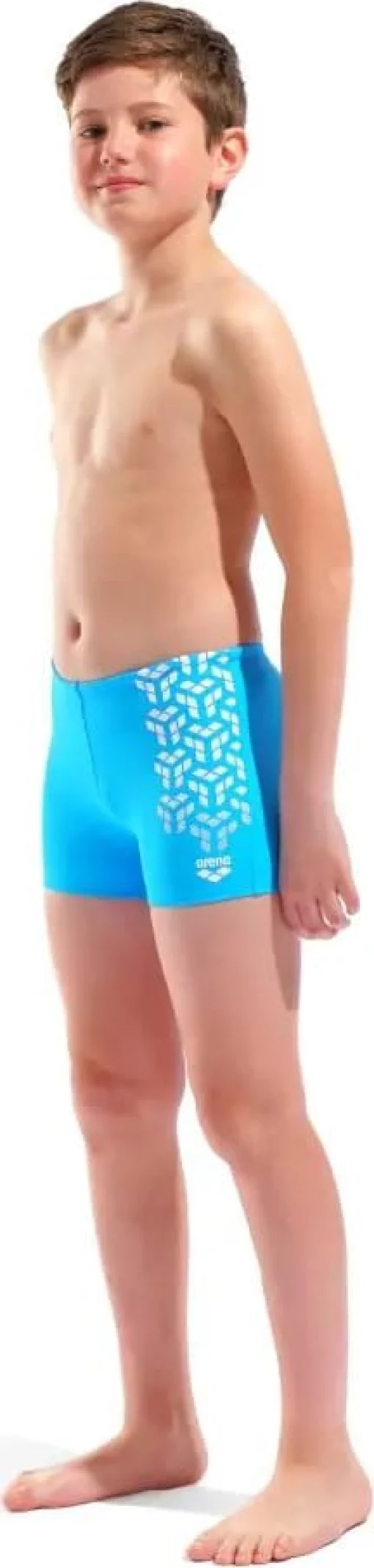 Плавки-шорти для хлопчиків Arena KIKKO V SWIM SHORT GRAPHIC блакитний, білий дитячий 128 см (006720-801)