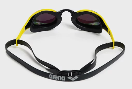 Окуляри для плавання Arena COBRA EDGE SWIPE MIRROR чорний, жовтий Уні OSFM