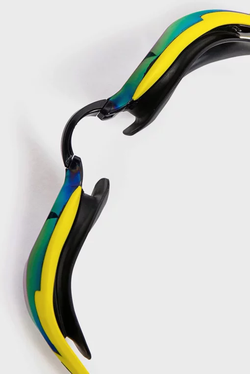 Окуляри для плавання Arena COBRA EDGE SWIPE MIRROR чорний, жовтий Уні OSFM