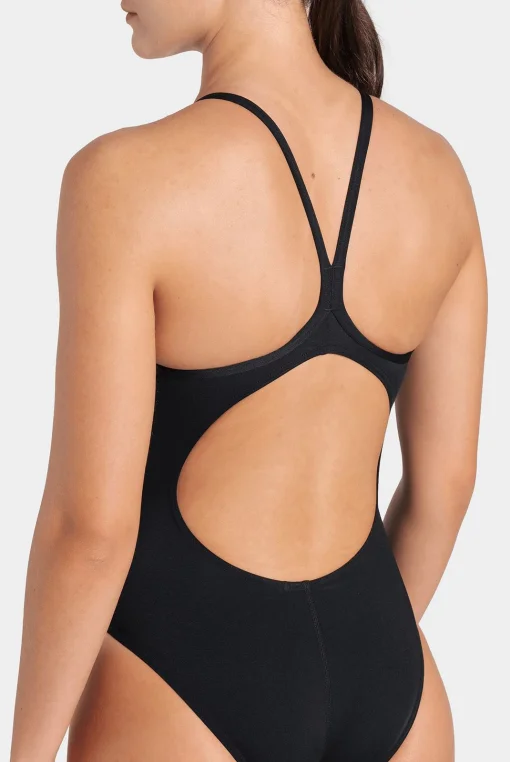 Купальник закритий для жінок Arena DIAMOND SWIMSUIT LIGHTDROP BAC чорний, білий Жін 38