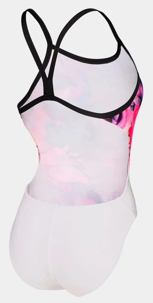 Купальник закритий для жінок Arena AIRBRUSH SWIMSUIT CHALLENGE BA білий, чорний, мультикольор Жін 38