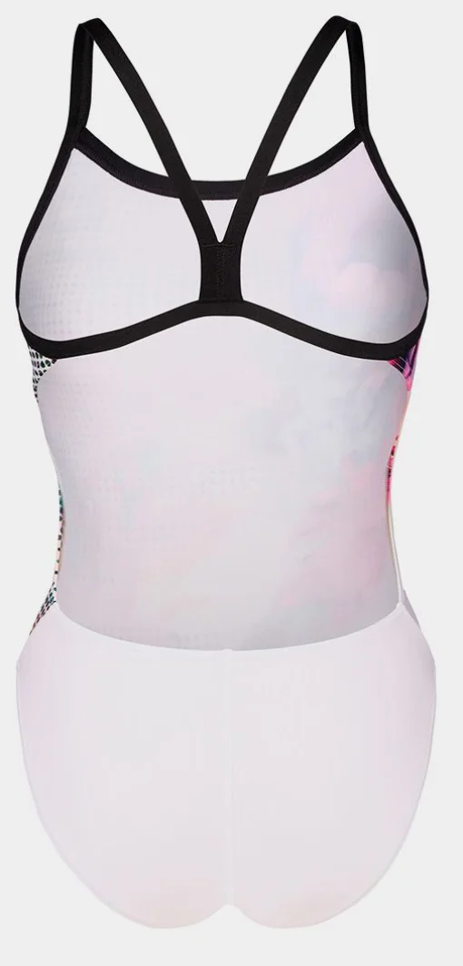 Купальник закритий для жінок Arena AIRBRUSH SWIMSUIT CHALLENGE BA білий, чорний, мультикольор Жін 38